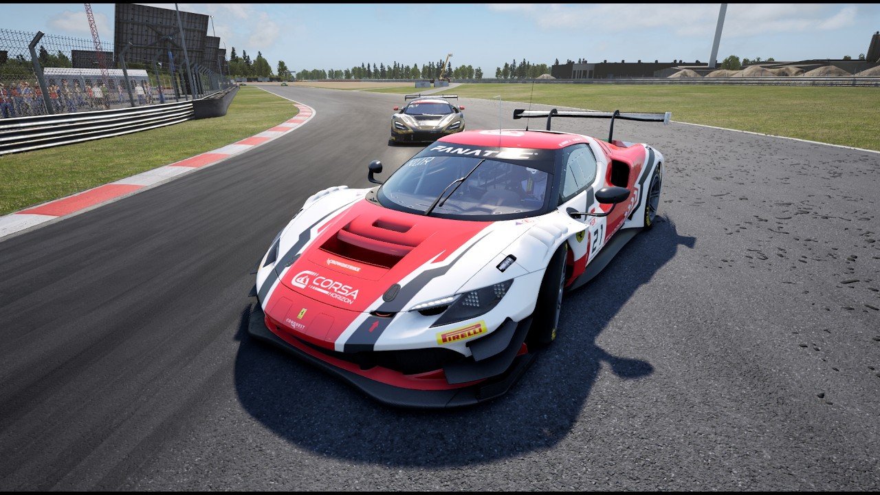 This is not a relaxing Zolder Sprint, but The Ferrari 296 GT3 will lull you to sleep