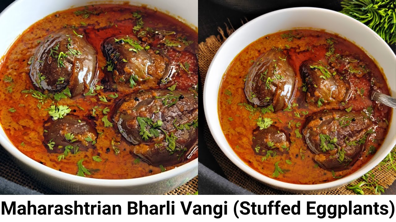 How To Make Bharli Vangi Maharashtrian Style | Bharwa Baingain Recipe | Vegan Stuffed Eggplant Curry