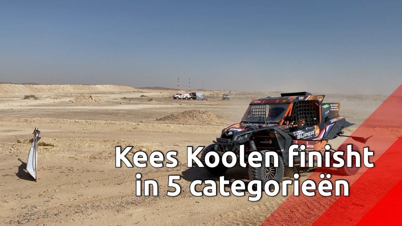 Kees Koolen bij finish Dakar Rally: vijf uit vijf