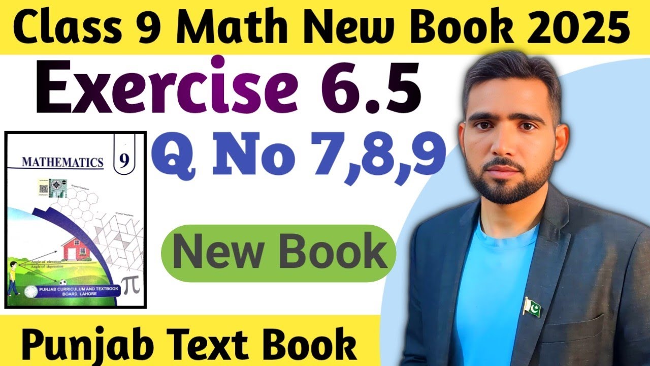 Class 9th Math New Book Chapter 6 Exercise 6.5 Question 7,8,9 | 9 Class Maths EX 6.5 | Trigonometry