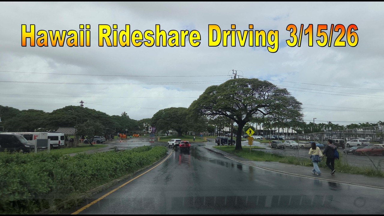 Hawaii Rideshare Driving 3/15/26 in Honolulu, Oahu, Hawaii