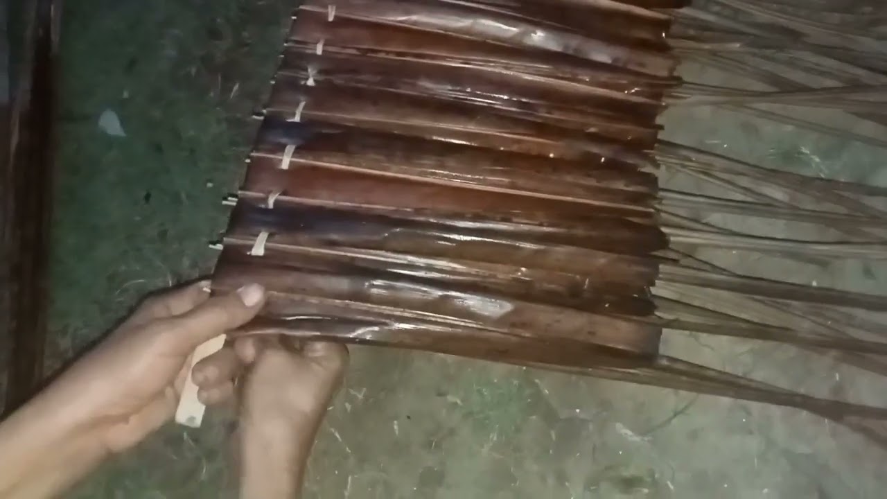 How to make Roof made in coconut leaves | nhe Yolly
