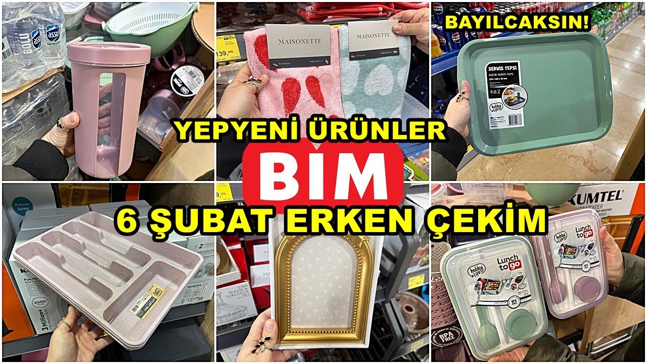 BİME GELDİ HEMEN ALDIK💃BİM 6 ŞUBAT 2026 CUMA💃/GERÇEK İLK VE TEK ERKEN ÇEKİM❗️/YEPYENİ ÜRÜNLER/