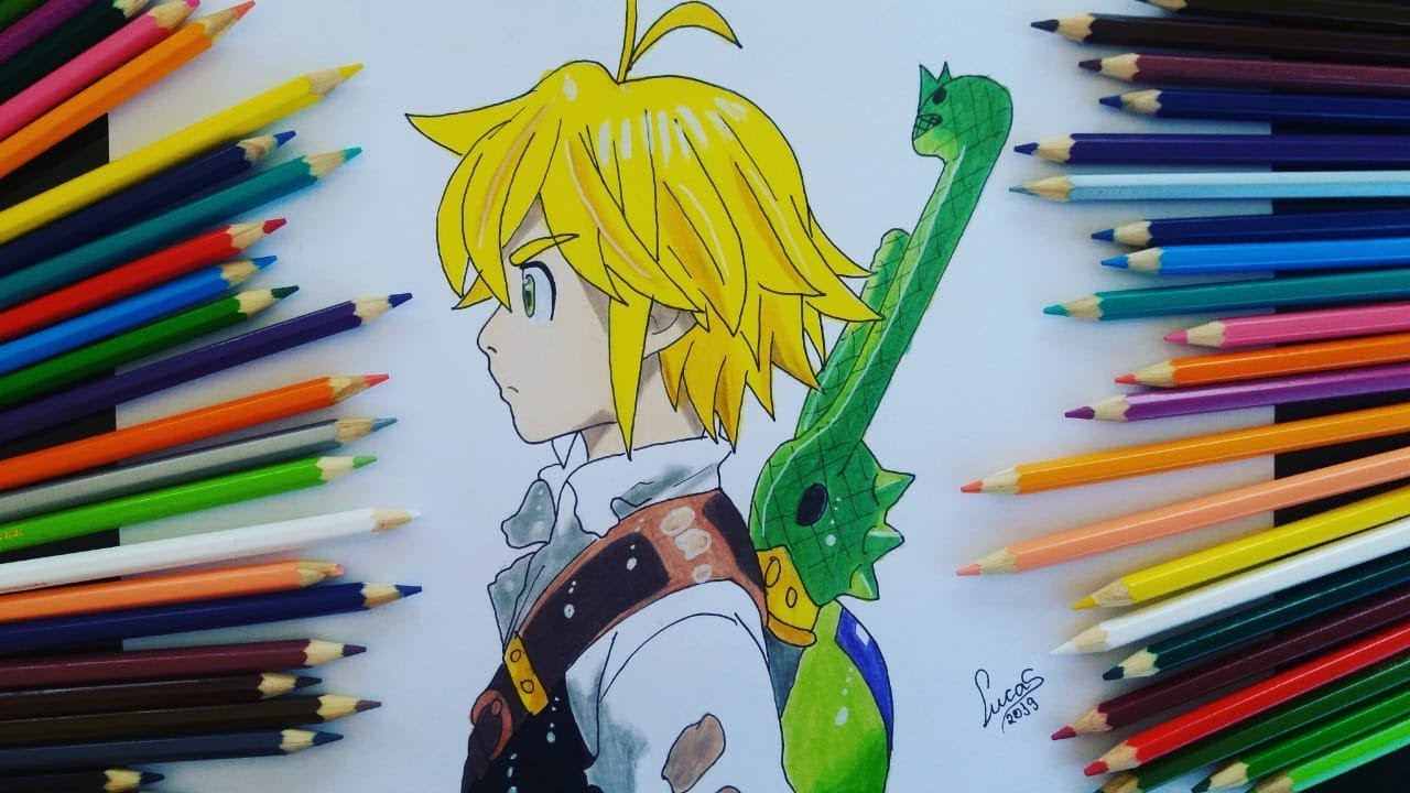 Como Desenhar O Meliodas ( Nanatsu No Taizai ),  How To Draw Meliodas