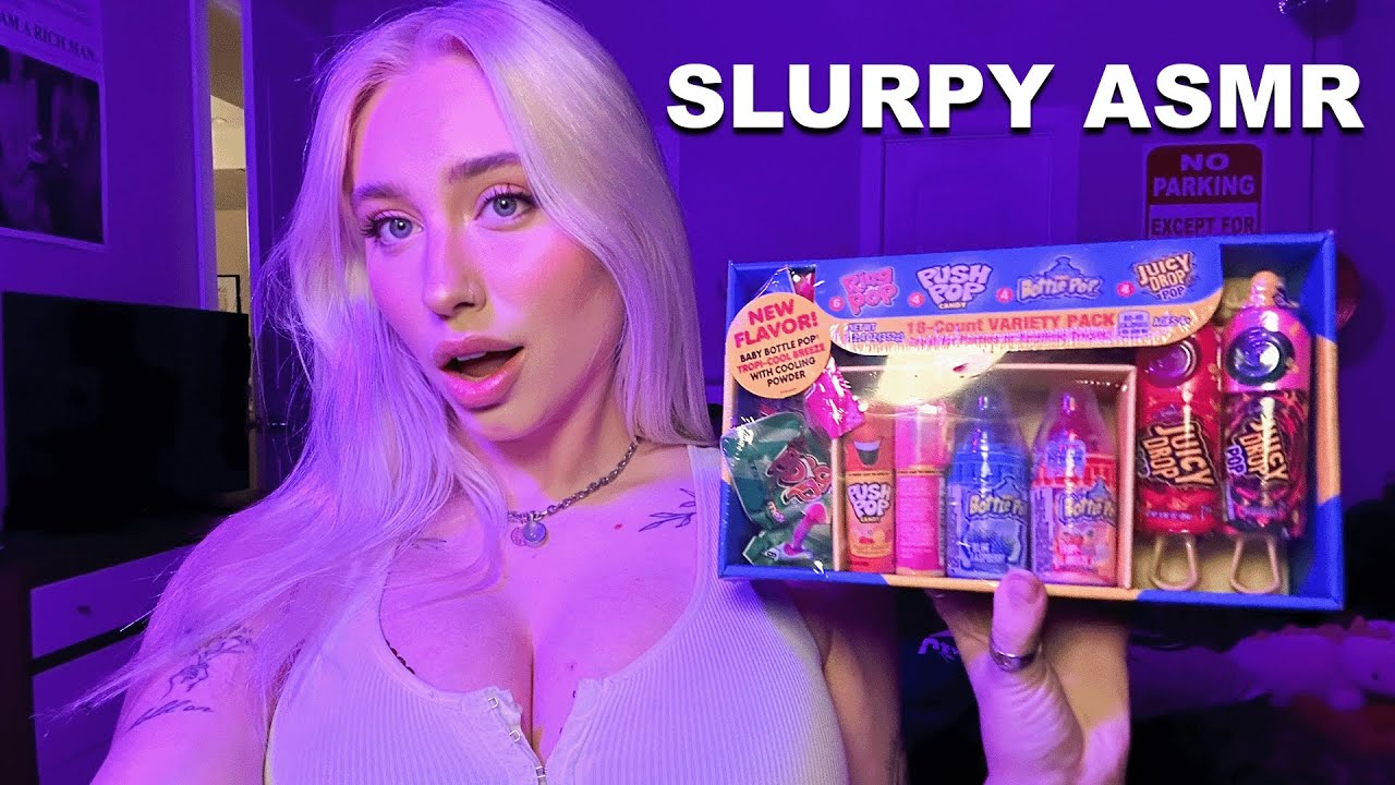 ASMR Slurpy Candy Mukbang (with Eating Sounds)
