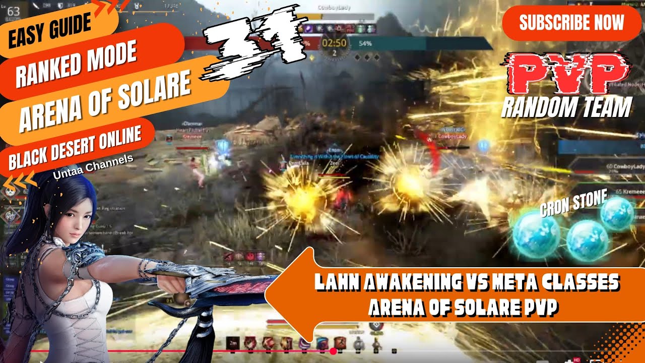 Arena of Solare PvP Lahn Awakening vs Meta Classes - Black Dessert Online