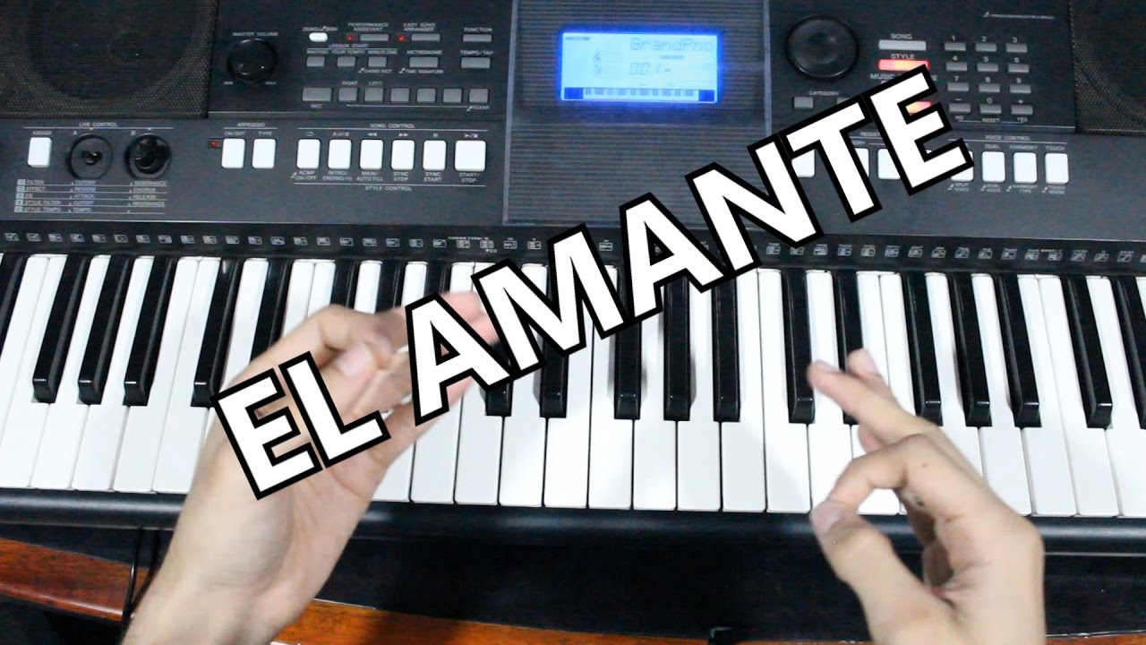 El Amante | Nicky Jam / Tutorial Piano (Acordes Para Cantar )