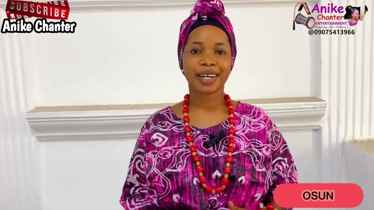 Short history of osun state by anike chanter #chanters #entertainment #osun #entertainment