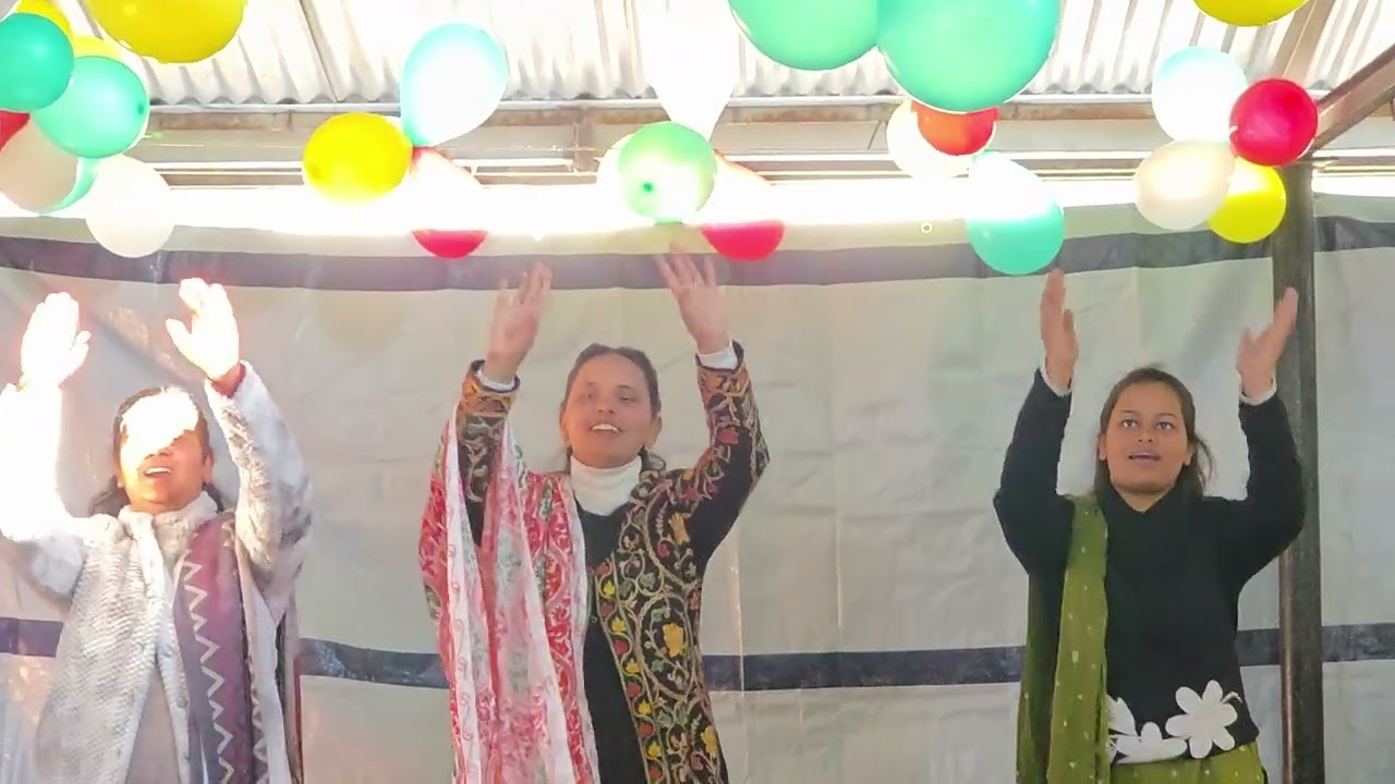 Christian song dance performance