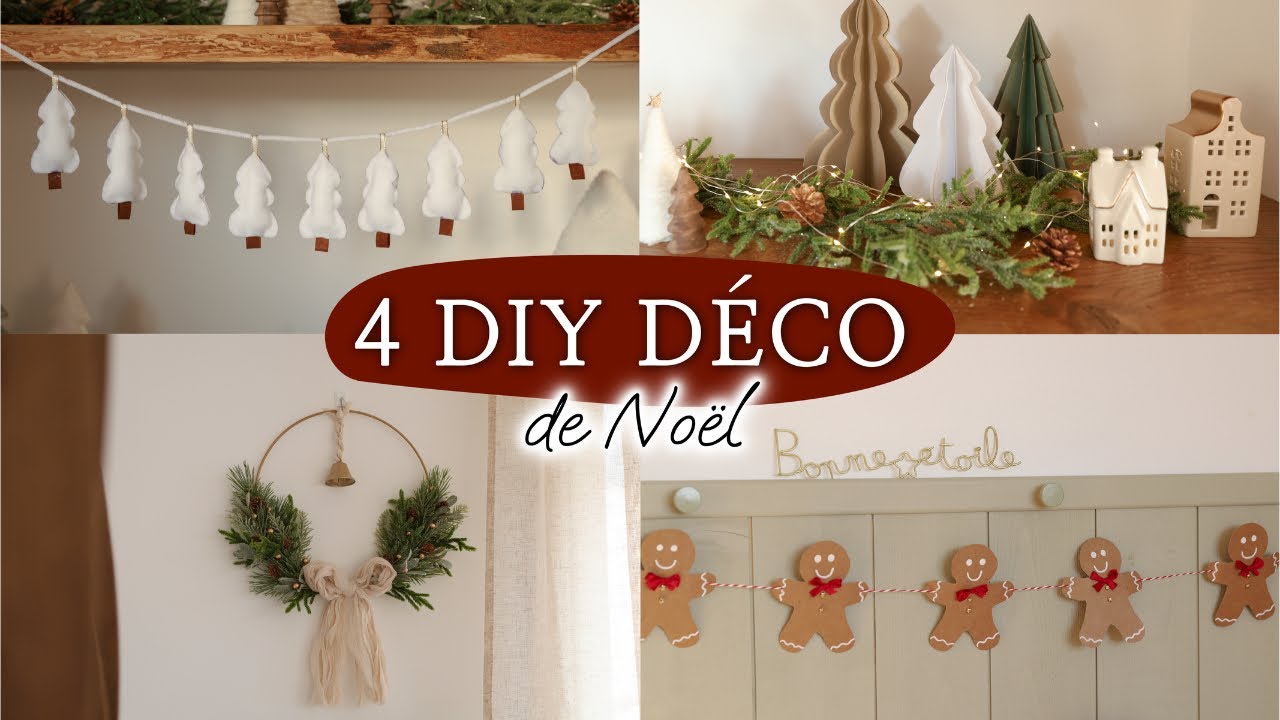 Je fabrique des décos de noël faciles et tendances