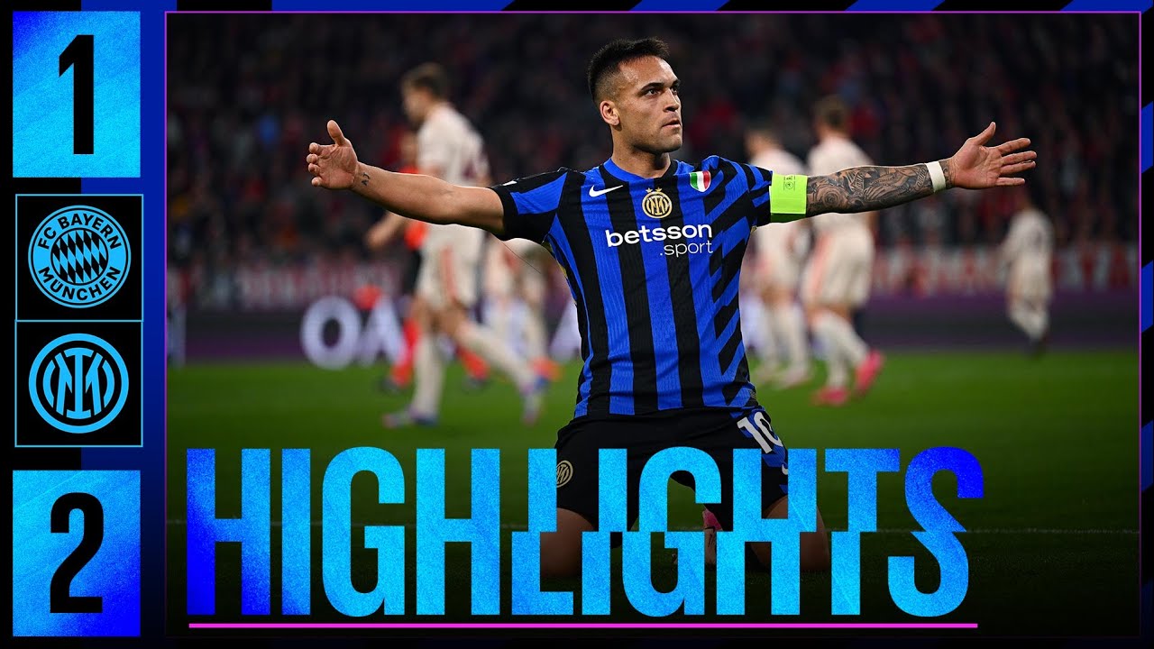A DREAM NIGHT UNDER THE MUNICH SKY ✨🖤💙 | BAYERN MUNICH 1-2 INTER | HIGHLIGHTS | UCL 24/25 ⚫🔵🇬🇧