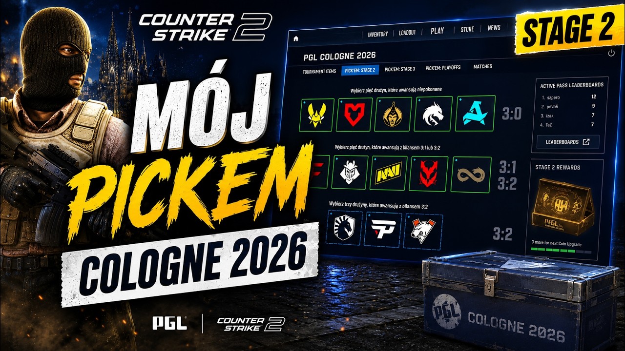 MOJ PICKEM NA MAJORA COLOGNE 2026  - STAGE 2 *STAGE 1 0/10 XDDDD*