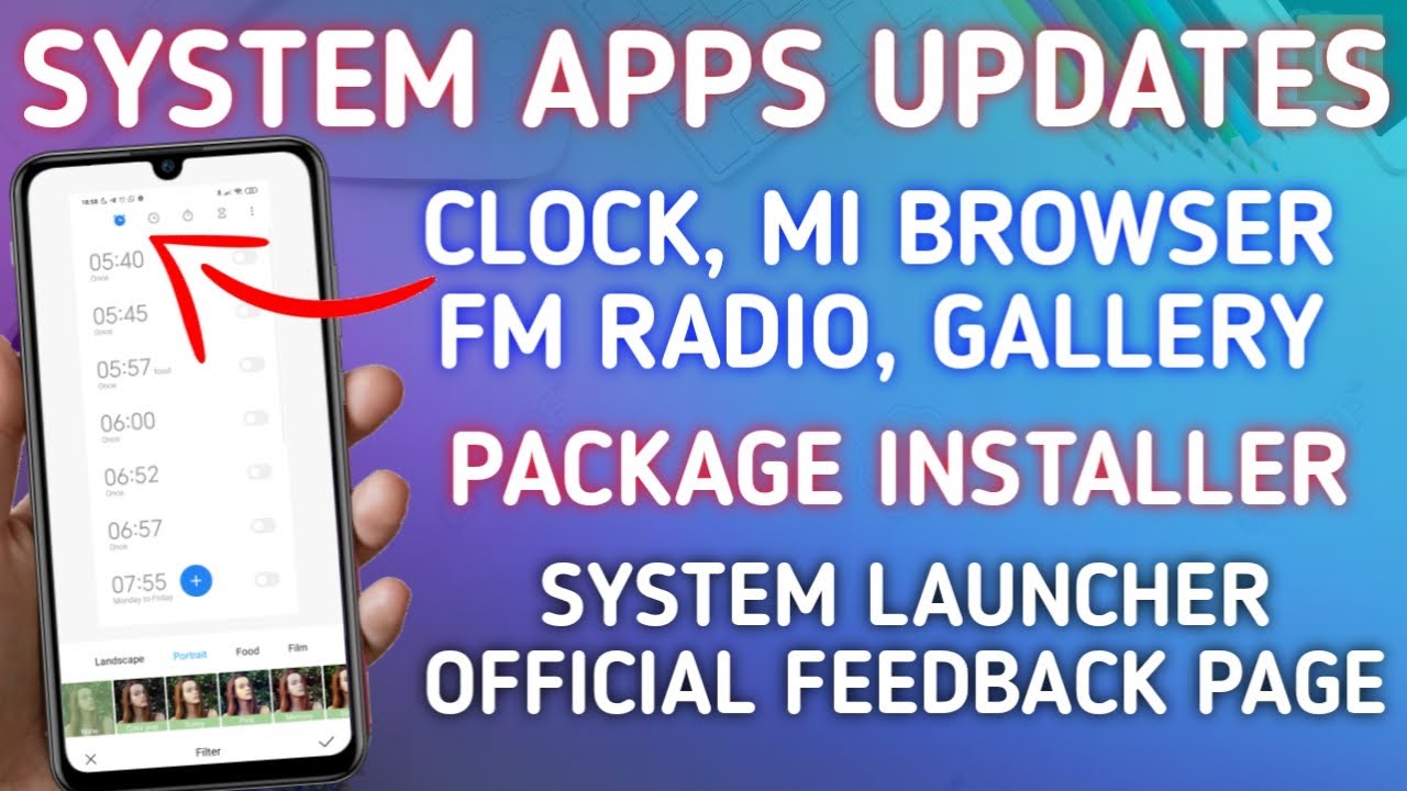 MIUI 11 SYSTEM APP UPDATE | MI CLOCK APP | MI GALLERY APP | MI BROWSER | APP DRAWER | MI FM RADIO!!