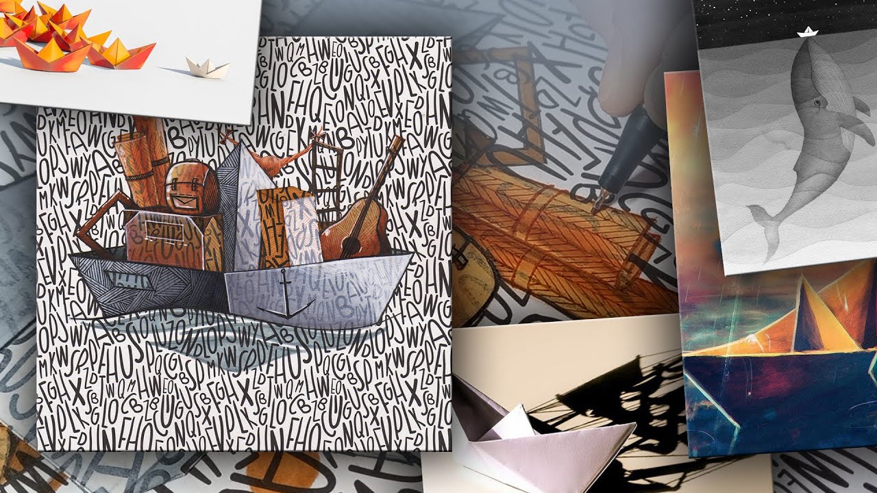 Рисуем бумажный кораблик: графика с Дашей Мельник