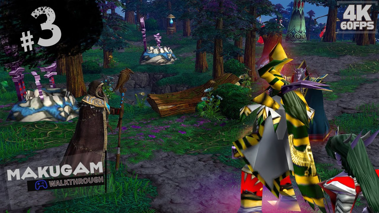 Warcraft 3 Custom Campaign Malfurions Quest #3 (Hard) - Gameplay Walkthrough [4K60]