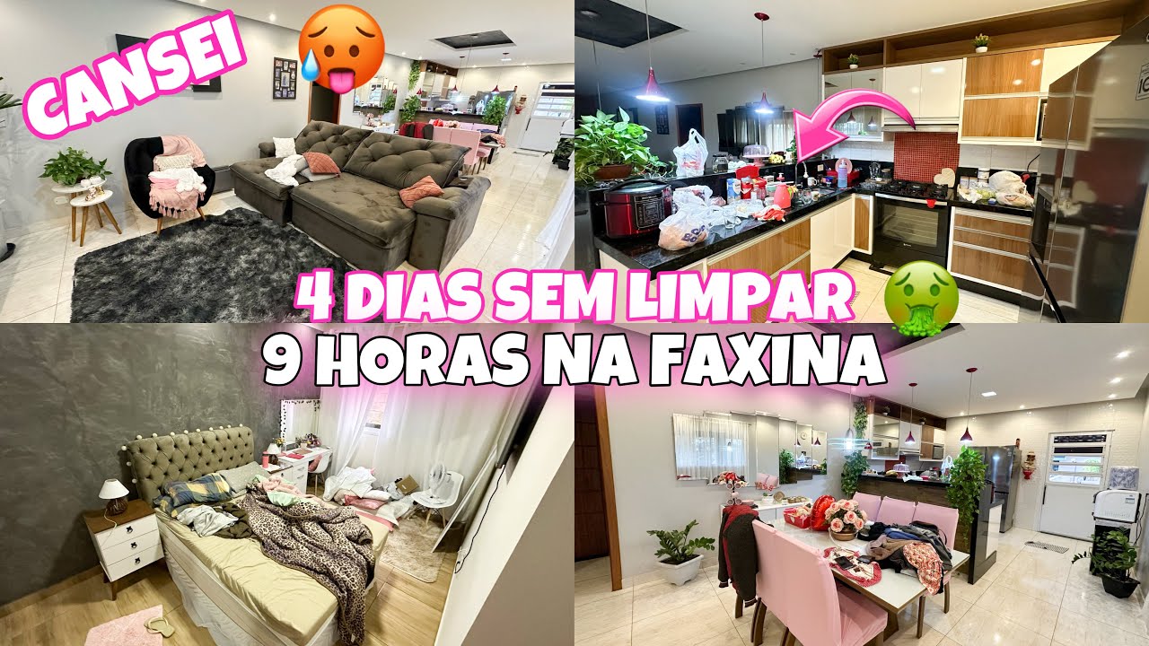 CANSEI🥵!! 4 DIAS SEM LIMPAR A CASA | OLHA COMO FICOU 🤮