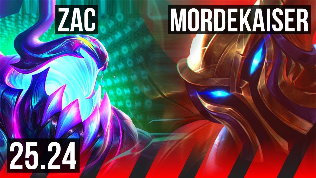 ZAC vs MORDEKAISER (TOP) | Good KDA: 10/1/9 | EUW Diamond | 25.24