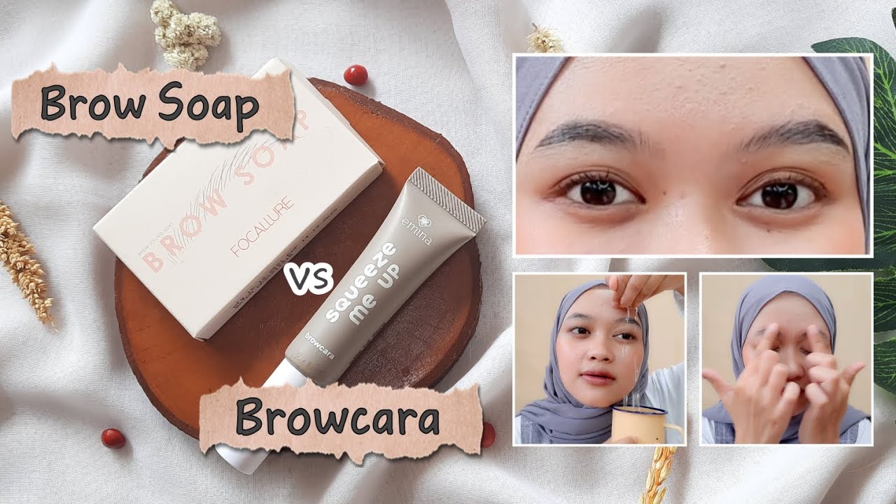 BATTLE SMUDGEPROOF & WATERPROOF! Emina Squeeze Me Up Browcara Clear vs Focallure Brow Styling Soap
