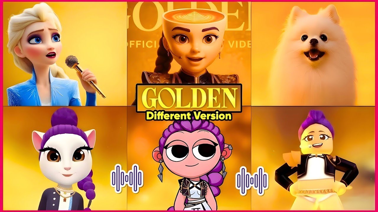 Song 'GOLDEN Huntr/x Through Different Versions ~ Guess The Song Golden KPOP DEMON HUNTERS !