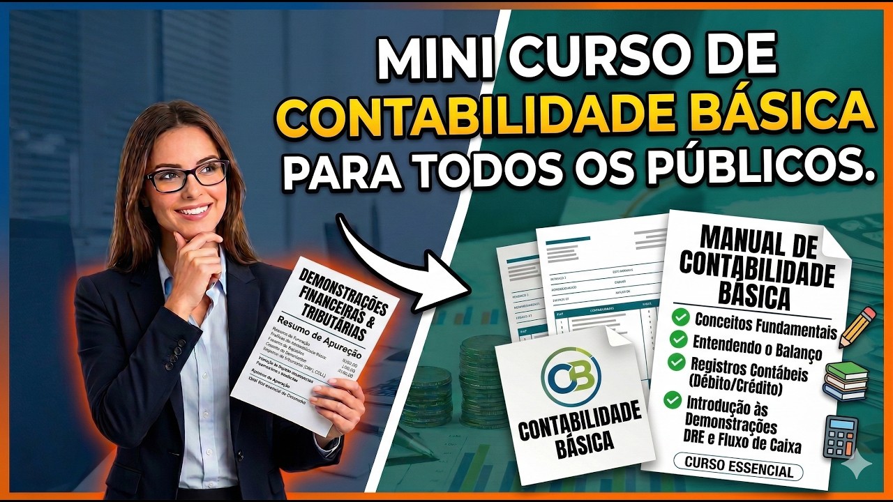 Mini curso de Contabilidade básica para todos os públicos.