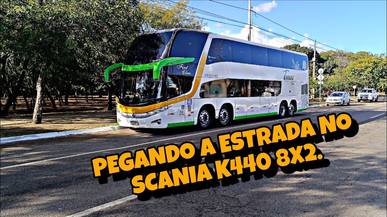 PEGANDO a Estrada com SCANIA K440 8X2 É REALMENTE MELHOR DO QUE IMAGINAVA O Marcopolo G7 DD?
