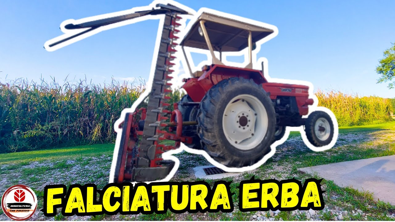 COME SI PRODUCE IL FIENO | #01 FALCIATURA | Trattore Fiat + Barra falciante Maschio Gaspardo