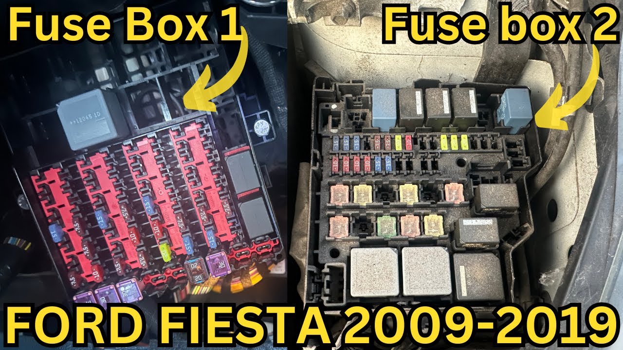 FORD FIESTA FUSE BOX LOCATION (2009-2019) - FORD FIESTA MK7 FUSE BOX LOCATION & DIAGRAM