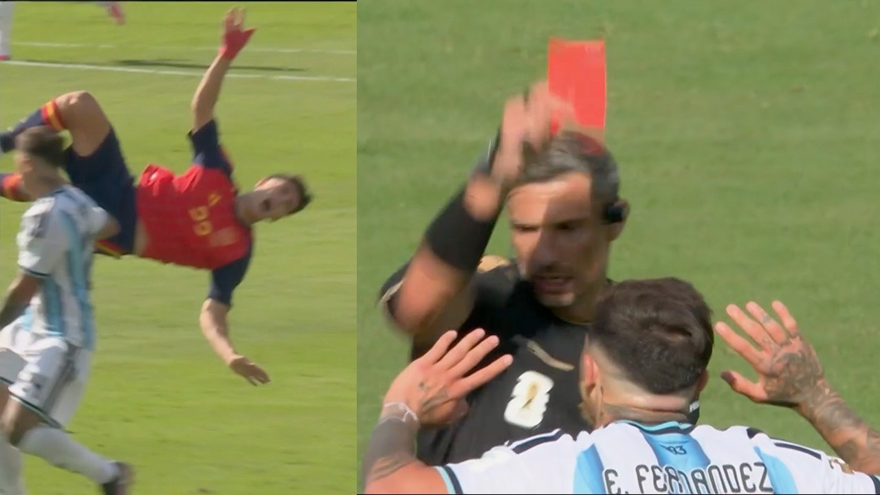 Enzo Fernandez Red Card vs Spain | Argentina vs Spain Final | Fif World Cup 2026 Final