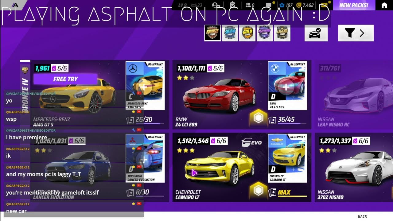 playing Asphalt Again on pc yayyyyy :D