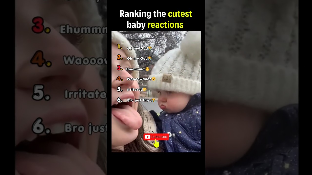 Ranking the cutest baby reaction💖