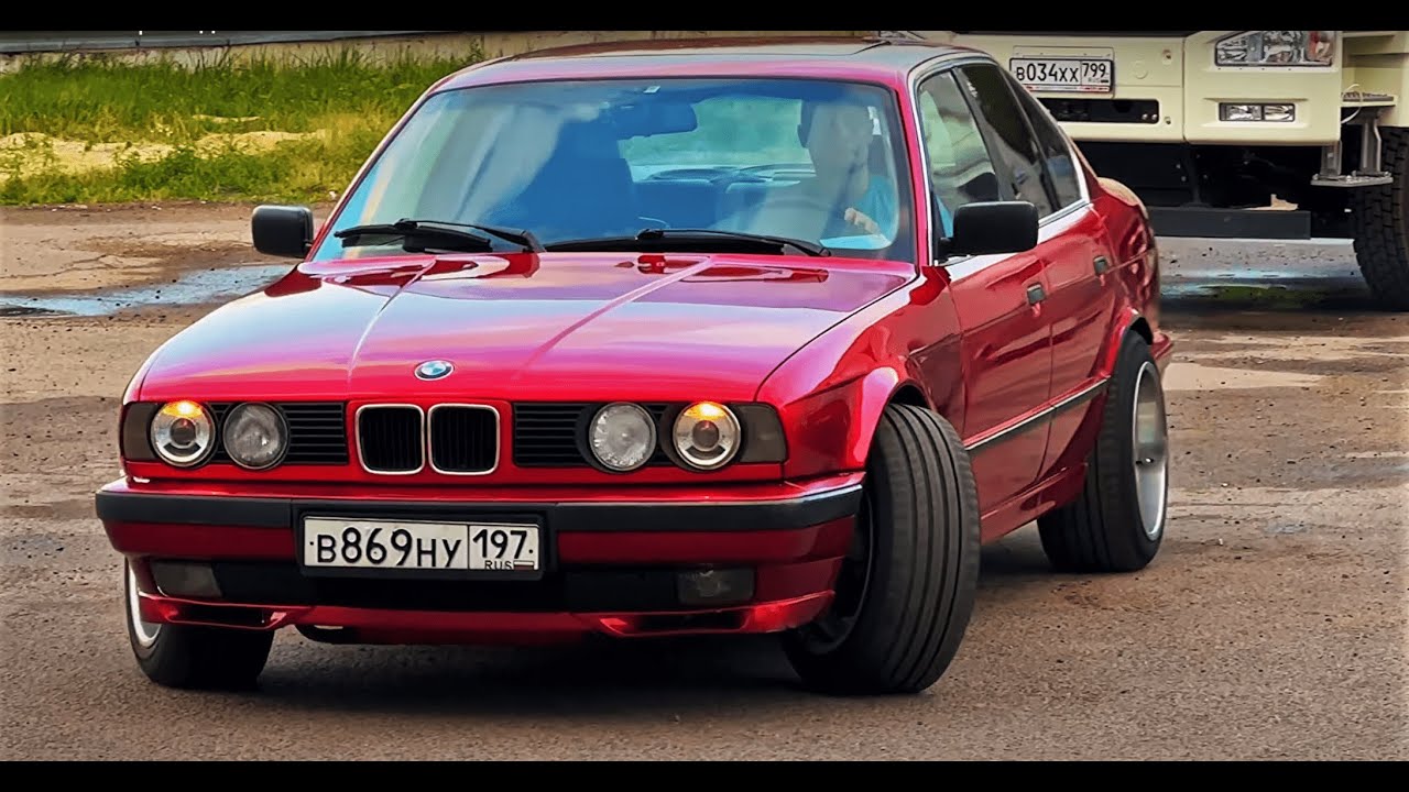 BMW e34 на спорт подвеске