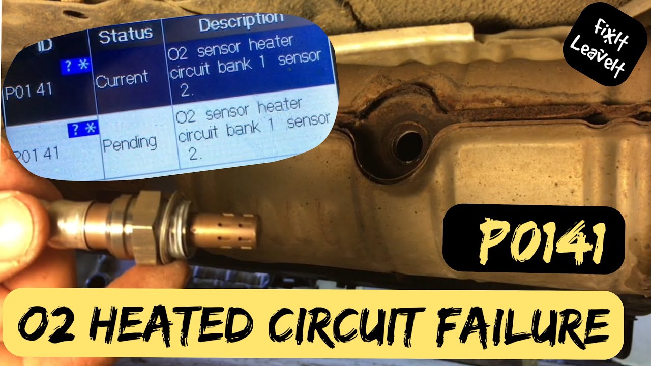 P0141 O2 Sensor Heated Circuit Bank 1 Sensor 2, Honda Accord