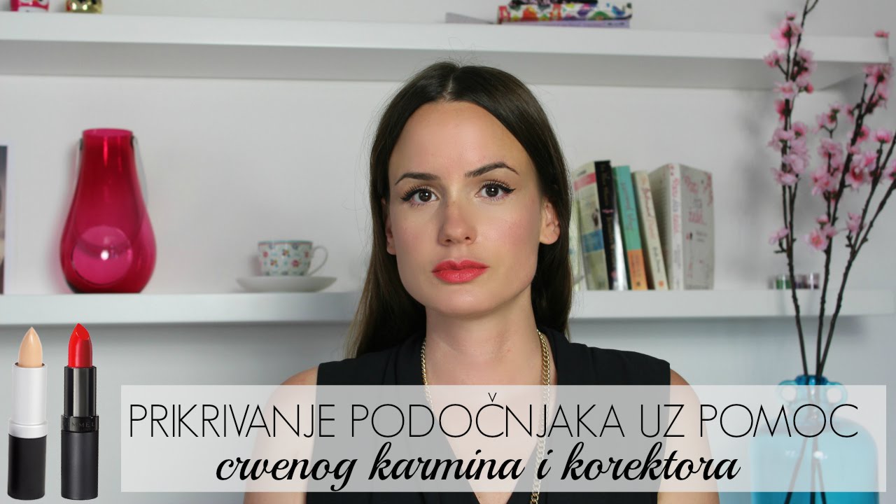 Kako da pokrijete podocnjake - trik sa korektorom i crvenim karminom