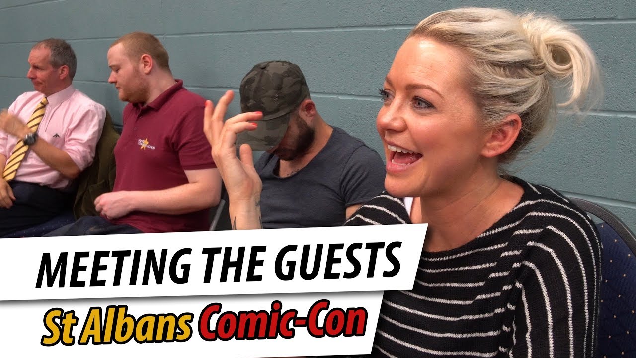 Meeting the Guests at St Albans Comic con