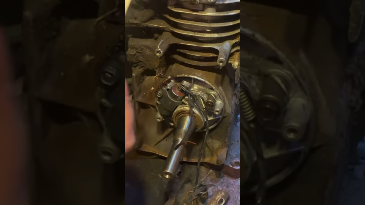 How to set the points gap on a points & condenser ignition system 🔧&bull; #howto #briggs  #shorts