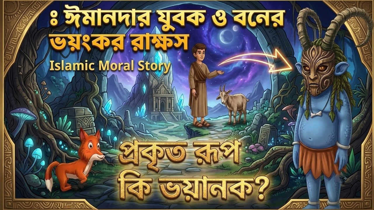 ঈমানদার যুবক ও বনের ভয়ংকর রাক্ষস | Islamic Moral Story | ৩ডি ইসলামিক কার্টুন