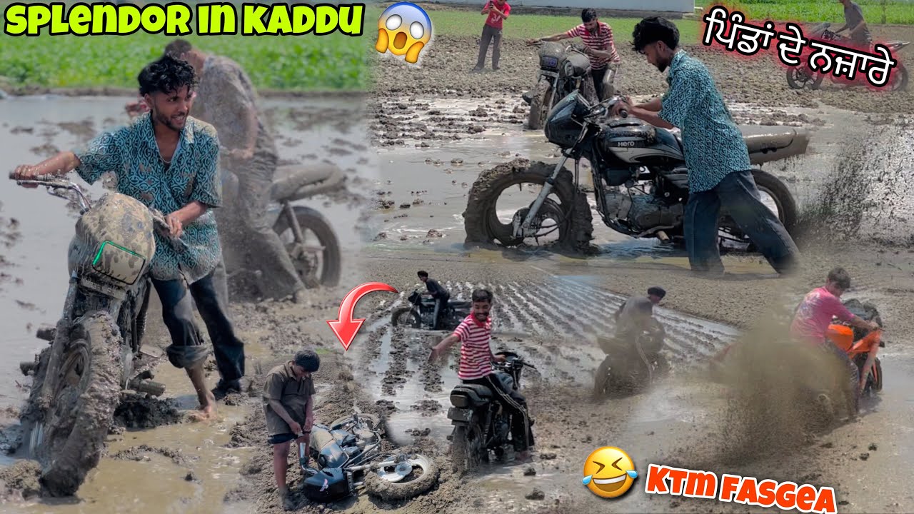 Splendor In Kaddu😱 || Full Off-Roading * ਪਿੰਡਾਂ ਦੇ ਨਜ਼ਾਰੇ * Too Much Fun🔥