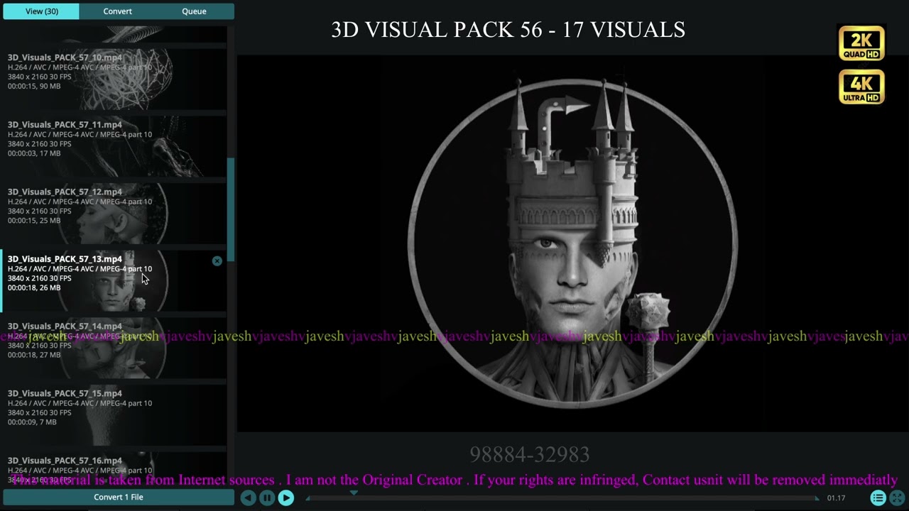 3D VisualPack # 57 - 30 Visuals