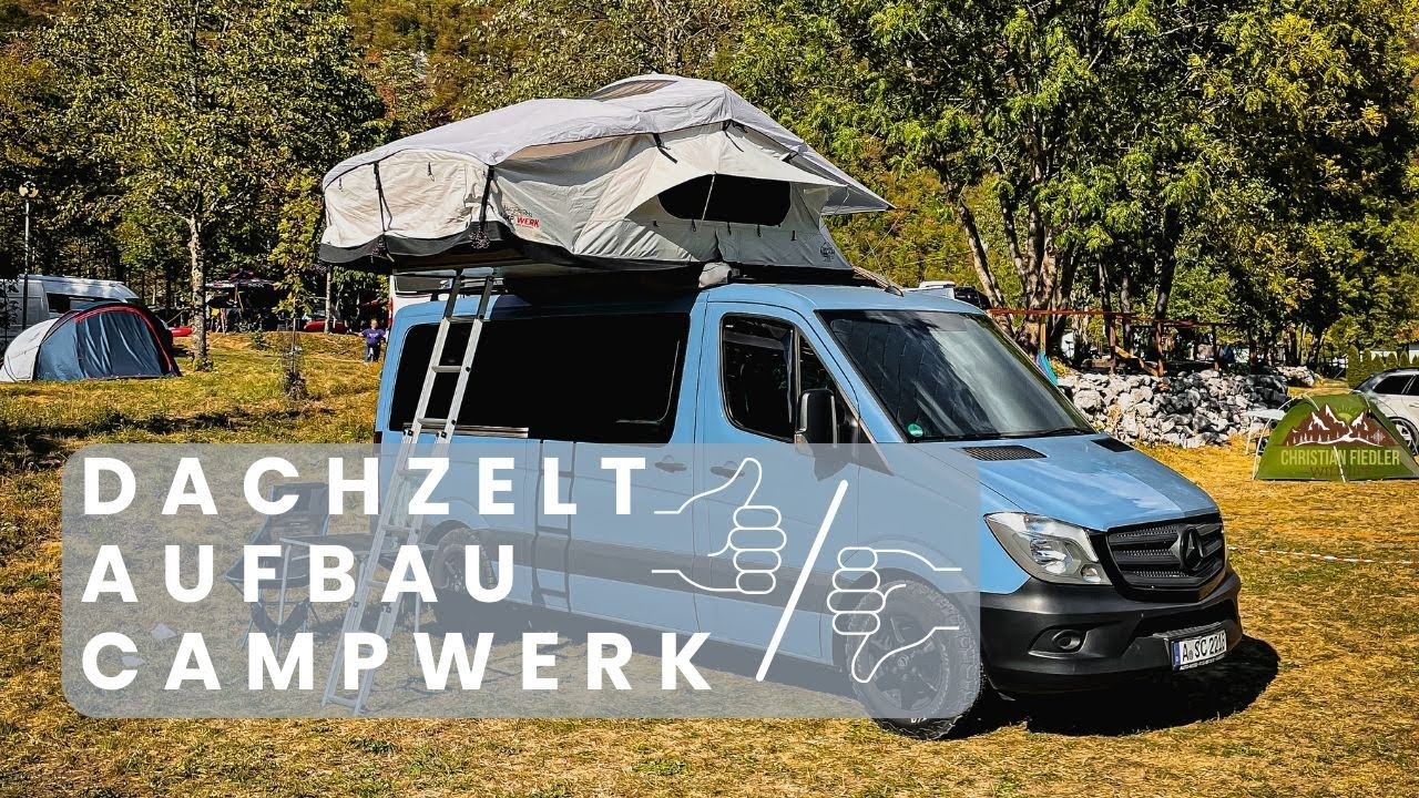 CAMPWERK ADVENTURE 165 Dachzelt - detaillierter Aufbau und Roomtour - Geht das so einfach?