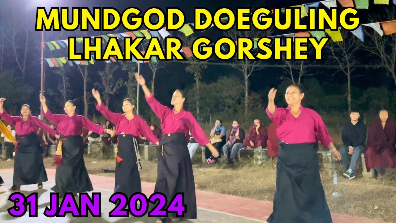 Mundgod Doeguling LHAKAR GORSHEY on 31 Jan 2024 #tibetansong #tibetanvlogger #lhakarsang #mundgod