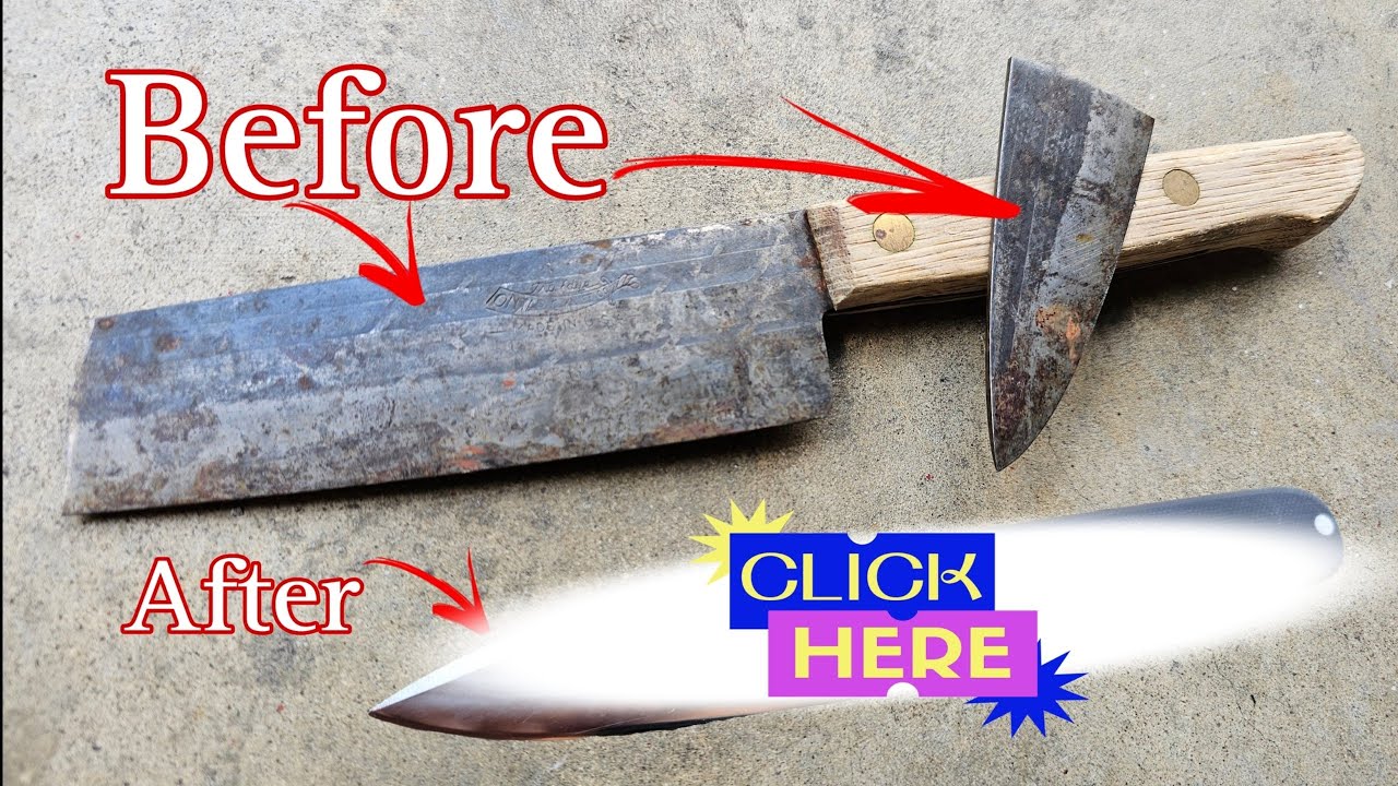 Ontario Knife Co. Slicing Knife Modification - Old Hickory