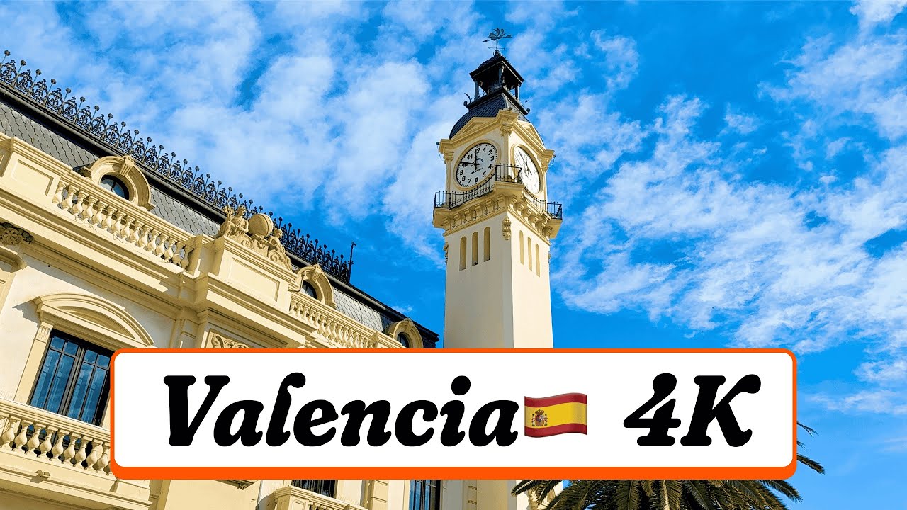 Relaxing Walk in Valencia: Sunny Seaside & Port of Valencia (4K ASMR No Talking)