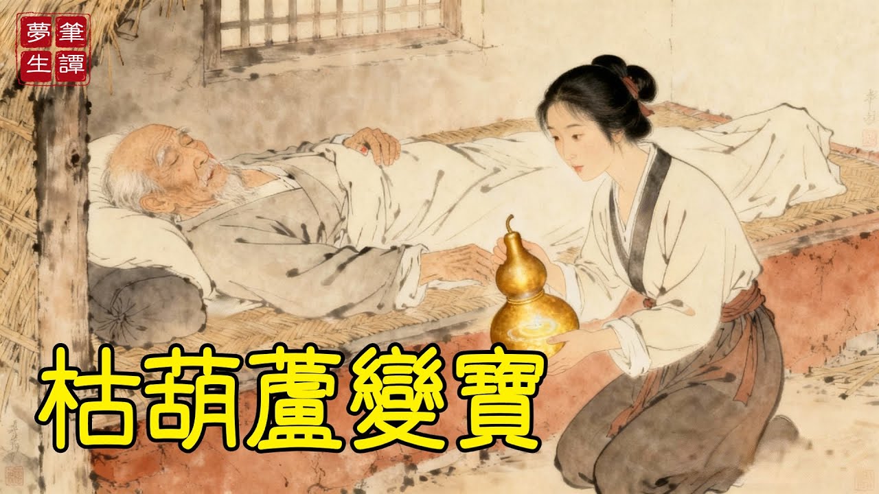 掃把星寡婦砍柴撿回幹枯葫蘆，用來舀水！水入葫蘆竟變瓊漿，一滴救活垂死之人！​#故事#民間傳說#奇遇#報恩#原創故事