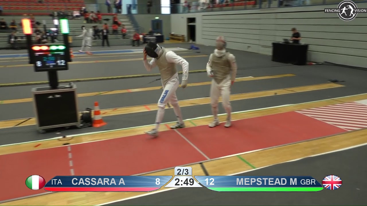 2018 138 T16 04 M F Individual Bonn GER WC RED CASSARA ITA vs MEPSTEAD GBR