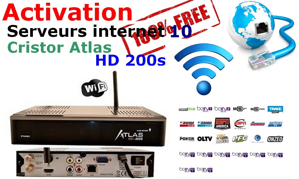 Activer les Serveur internet de Cristor Atlas HD 200s