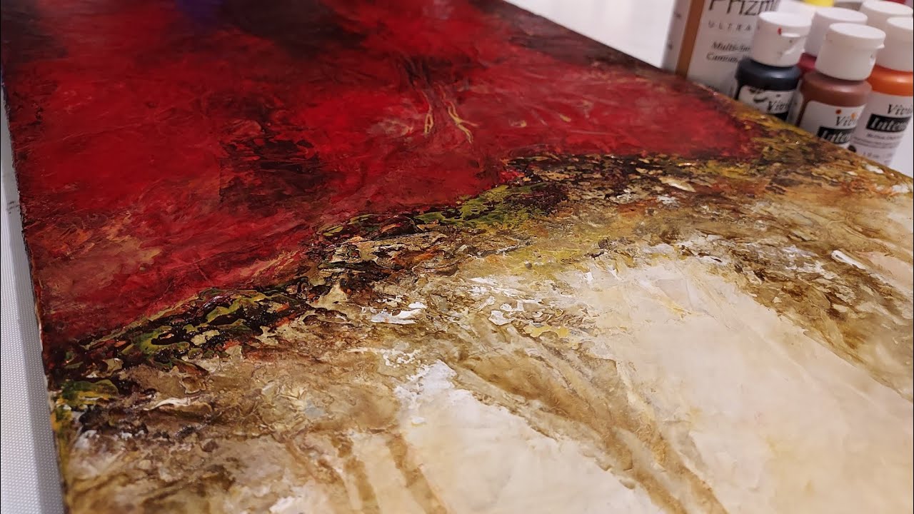 Modern Abstract DIY Art: Aluminum Foil & Modeling Paste Winterfest Event
