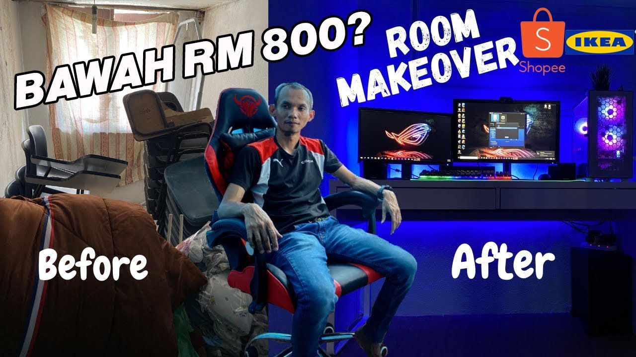 GAMING ROOM MURAH PALING CANTIK? SHOPEE IKEA (MALAYSIA STYLE)