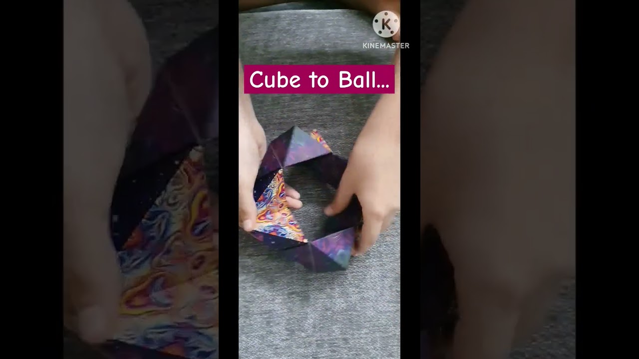 Magnetic cube to ball! #cube #ball #fun #ytshorts #viral #art #shortvideo #shapeshifting #shorts