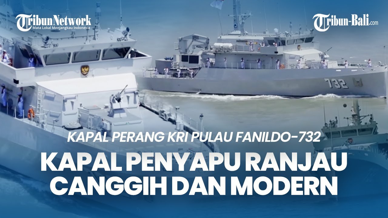 Detik-detik Kapal Canggih dan Modern TNI AL, KRI Pulau Fanildo-732 Operasi Ranjau Bawah Laut