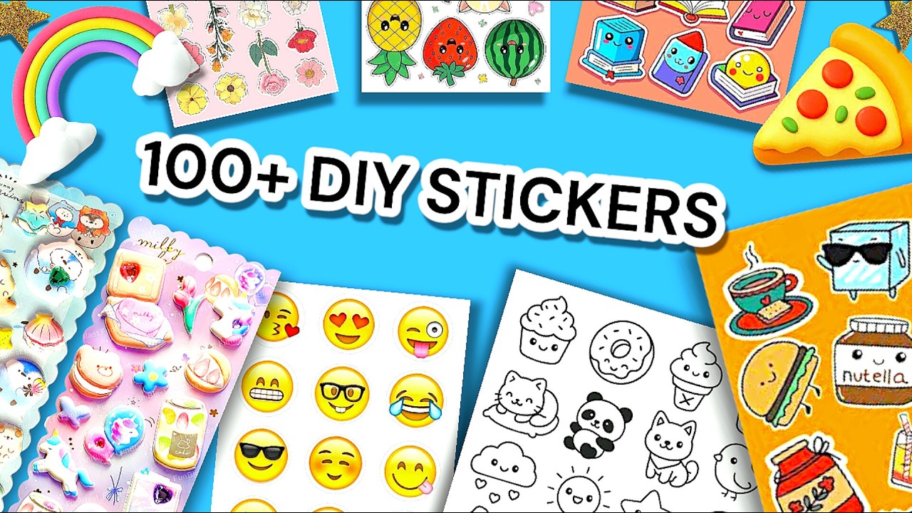 8 DIY Stickers HACKs&iexcl; 💡| 💯 Stickers 